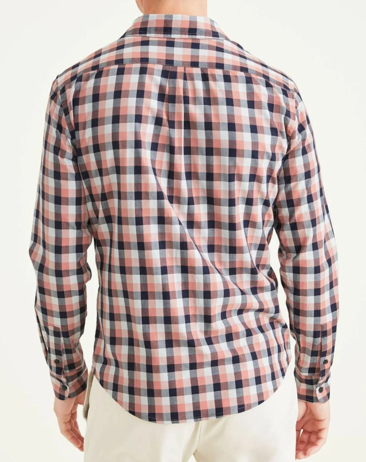 Homme Dockers Chemises^Chemise en Coton Bio Slim Alpha Icon à carreaux rouge/bleu/blanc