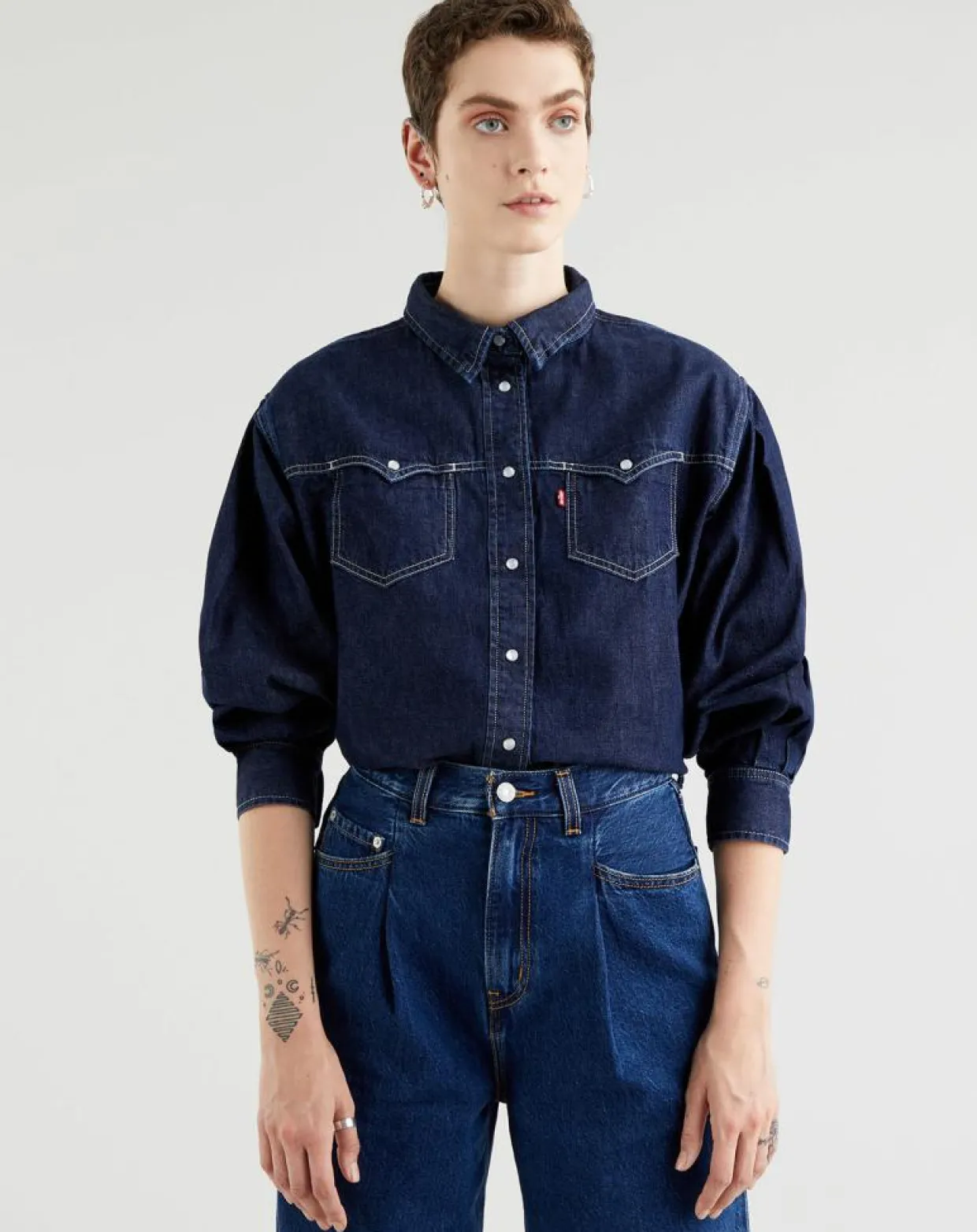 Femme Levi's® Chemises^Chemise en denim Payton Western bleue