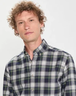 Chemise en Flanelle Héritage Tartan Ecosse vert/bleu-Hackett London Hot