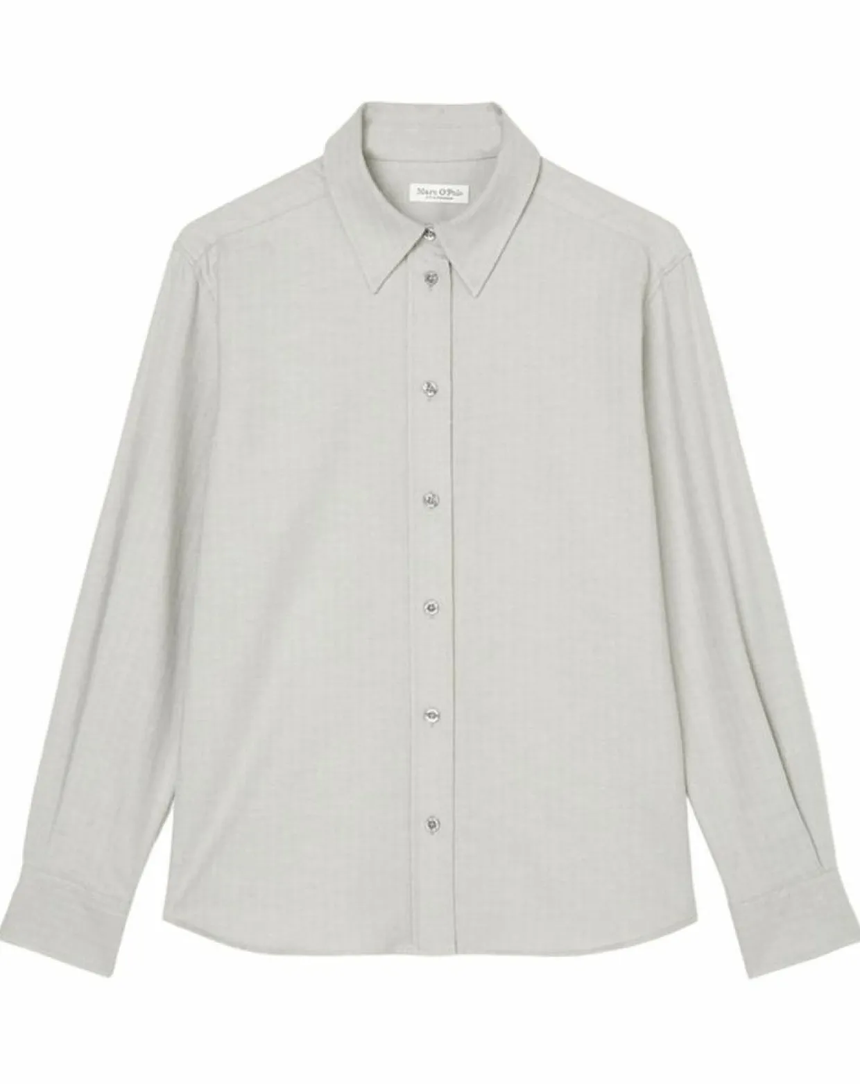 Chemise en Flanelle manches ballons gris clair-Marc O'Polo Online