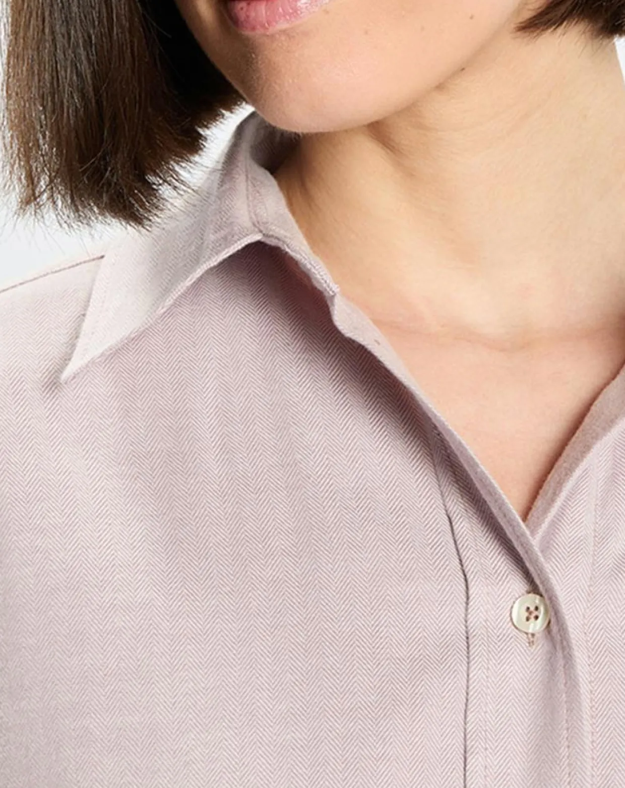 Chemise en Flanelle manches ballons violet clair-Marc O'Polo Sale