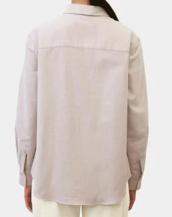 Chemise en Flanelle manches ballons violet clair-Marc O'Polo Sale