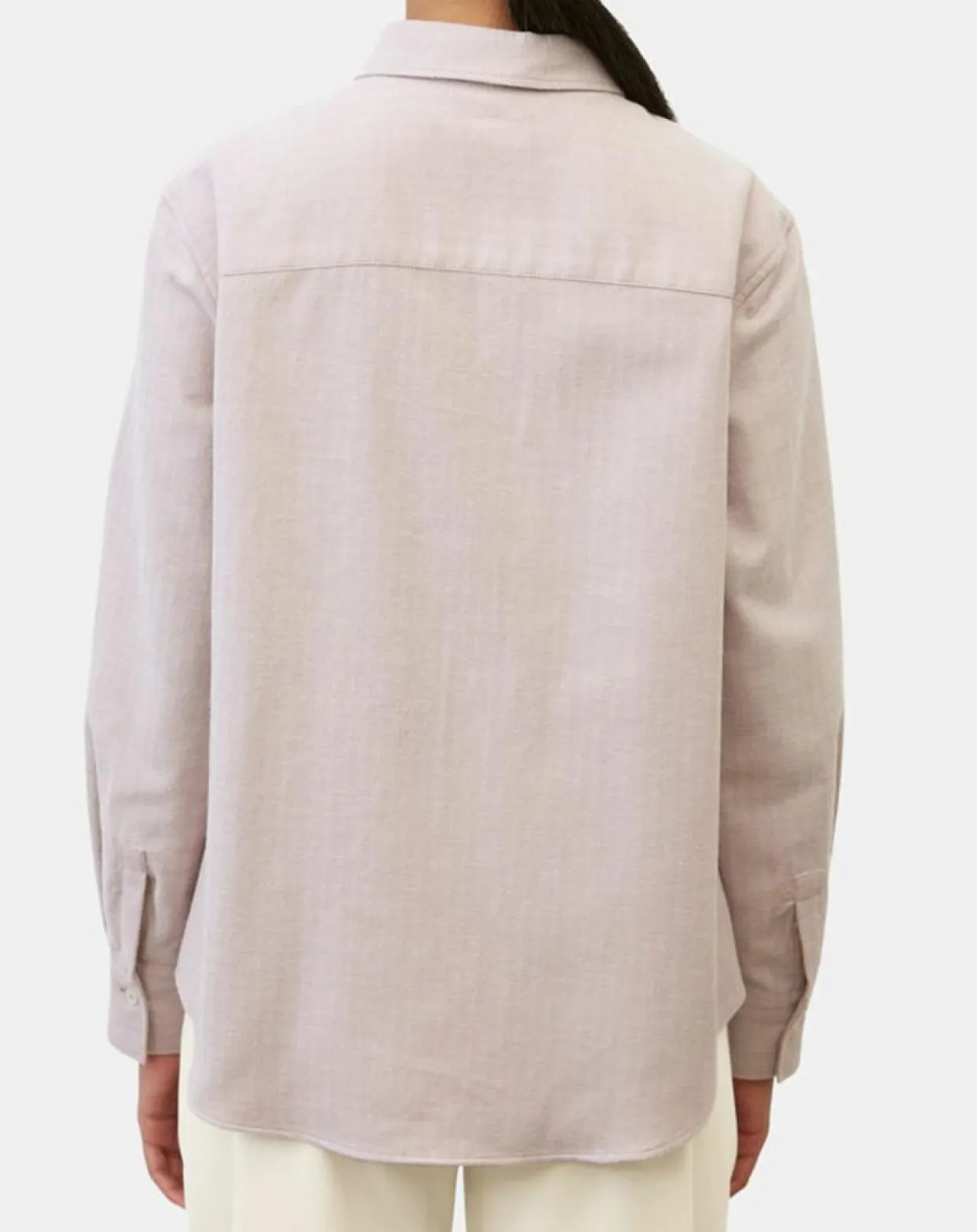 Chemise en Flanelle manches ballons violet clair-Marc O'Polo Sale