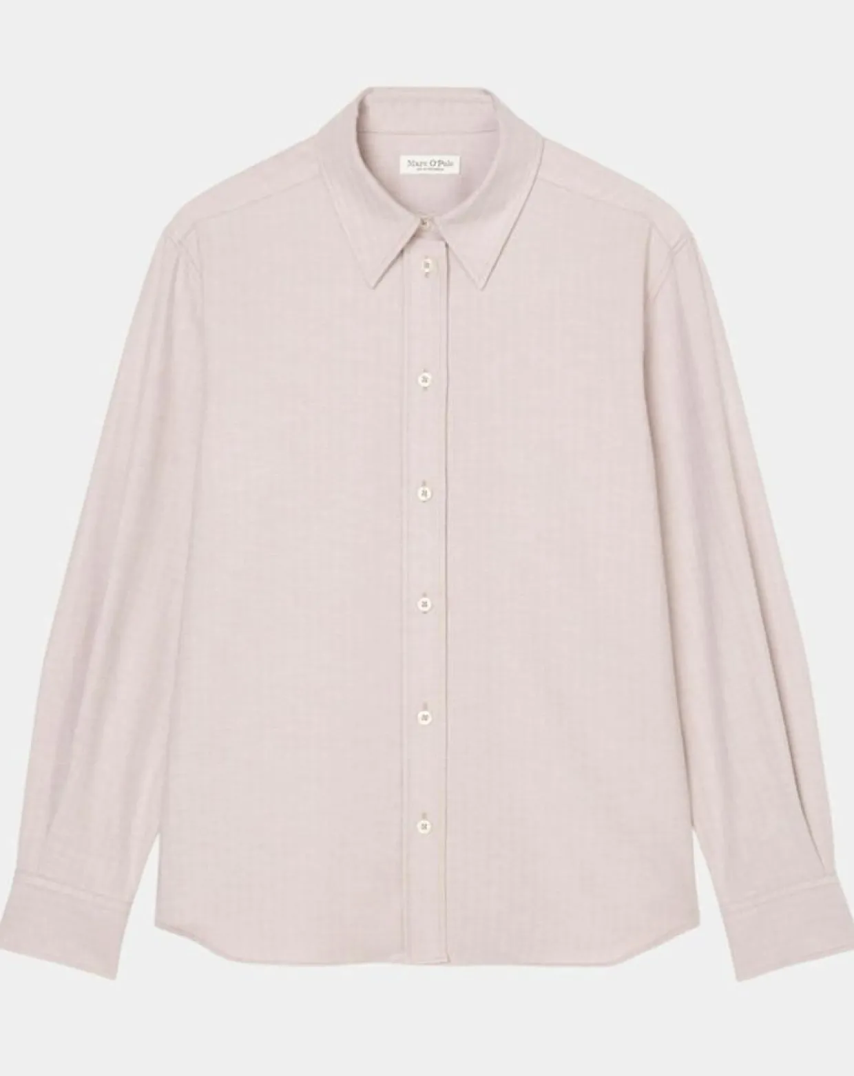 Chemise en Flanelle manches ballons violet clair-Marc O'Polo Sale