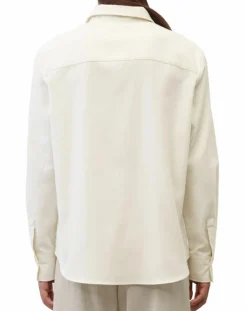 Femme Marc O'Polo Chemises^Chemise en flanelle manches ballons écrue