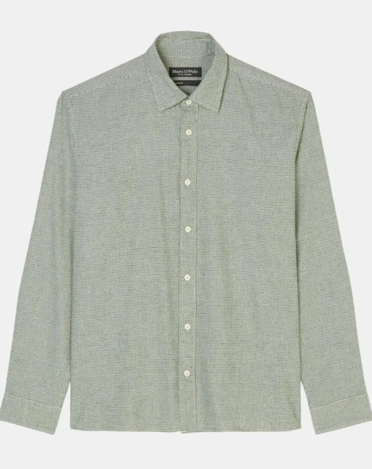 Chemise en Flanelle Regular Fit micro carreaux verte-Marc O'Polo Hot
