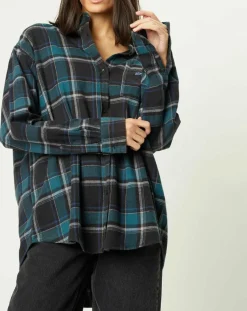 Chemise en Flanelle Sadie à carreaux vert/marine-BDG by Urban Outfitters Hot