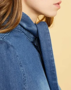 Femme Acquaverde Chemises^Chemise en jean Blue Ella worn