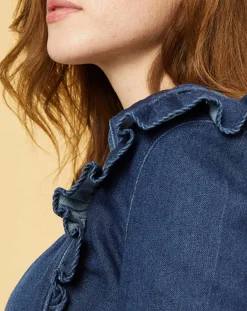 Femme Acquaverde Chemises^Chemise en jean Blue Gilda aged wash