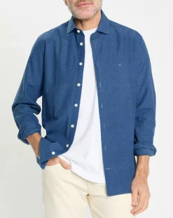 Chemise en Jean Slim Fit bleu moyen-Hackett London Outlet