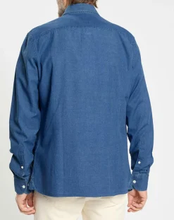 Chemise en Jean Slim Fit bleu moyen-Hackett London Outlet