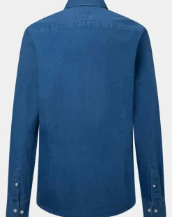 Chemise en Jean Slim Fit bleu moyen-Hackett London Outlet