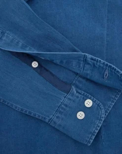 Chemise en Jean Slim Fit bleu moyen-Hackett London Outlet