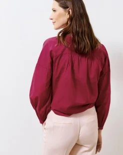 Chemise en Popeline Clarisse groseille-Caroll Best
