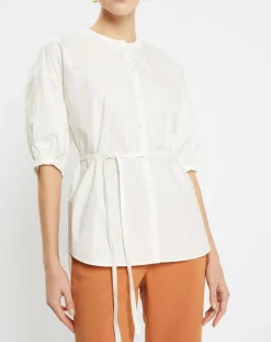 Chemise en Popeline de Coton Bio Misto écrue-Jodhpur Sale