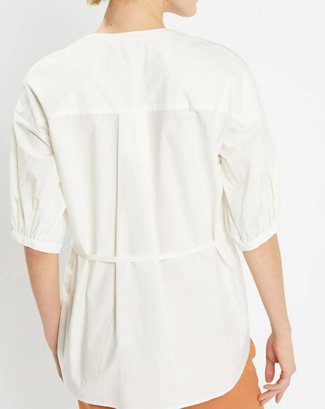 Chemise en Popeline de Coton Bio Misto écrue-Jodhpur Sale