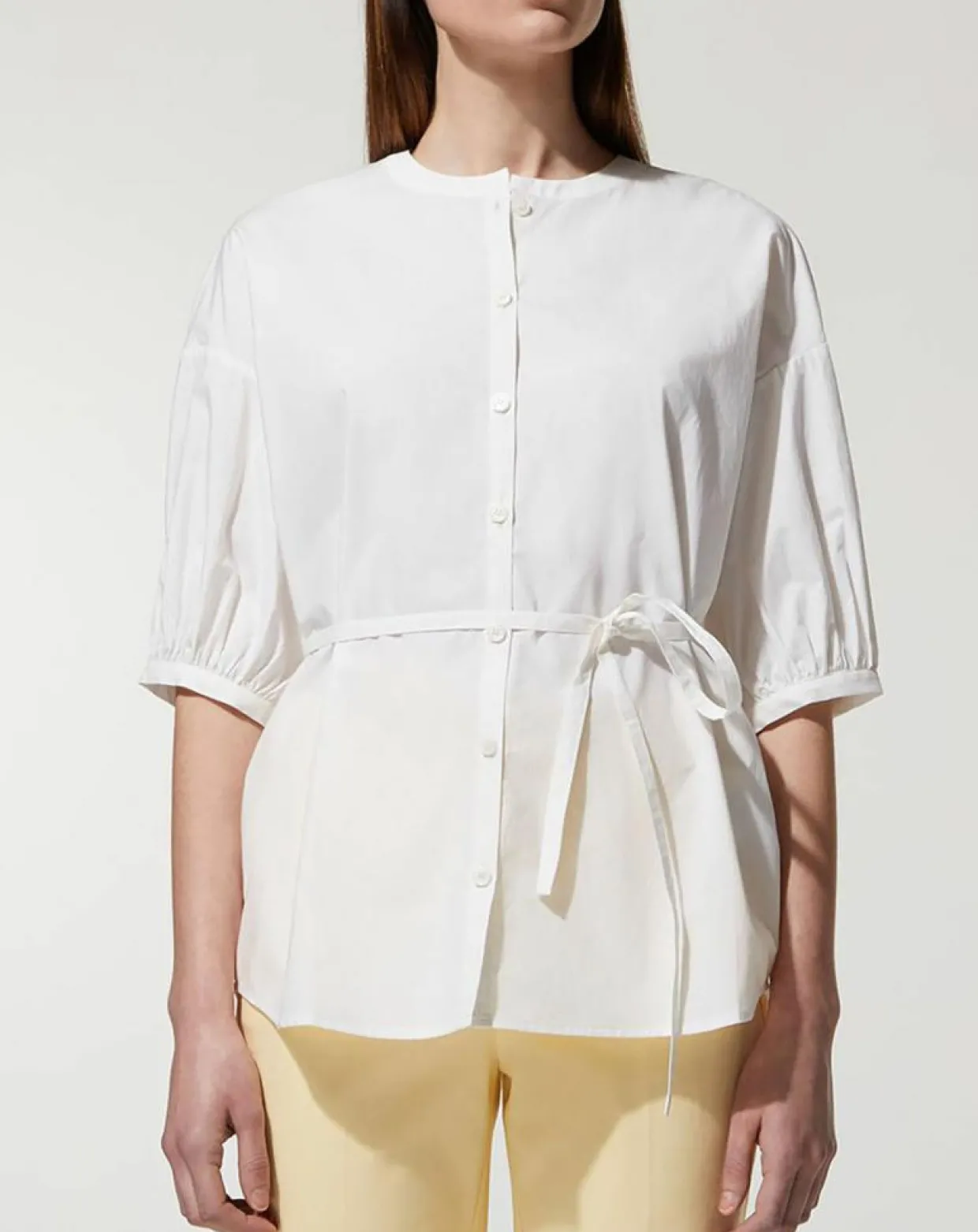 Chemise en Popeline de Coton Bio Misto écrue-Jodhpur Sale