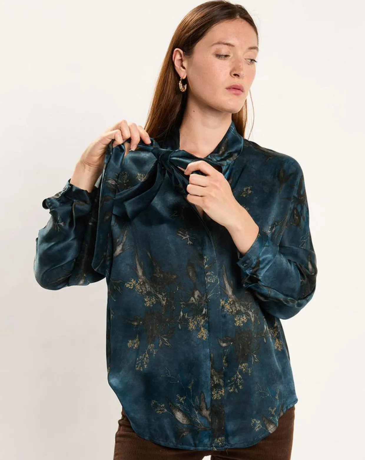 Femme Lauren Vidal Chemises^Chemise en Soie mélangée Moon kyoto