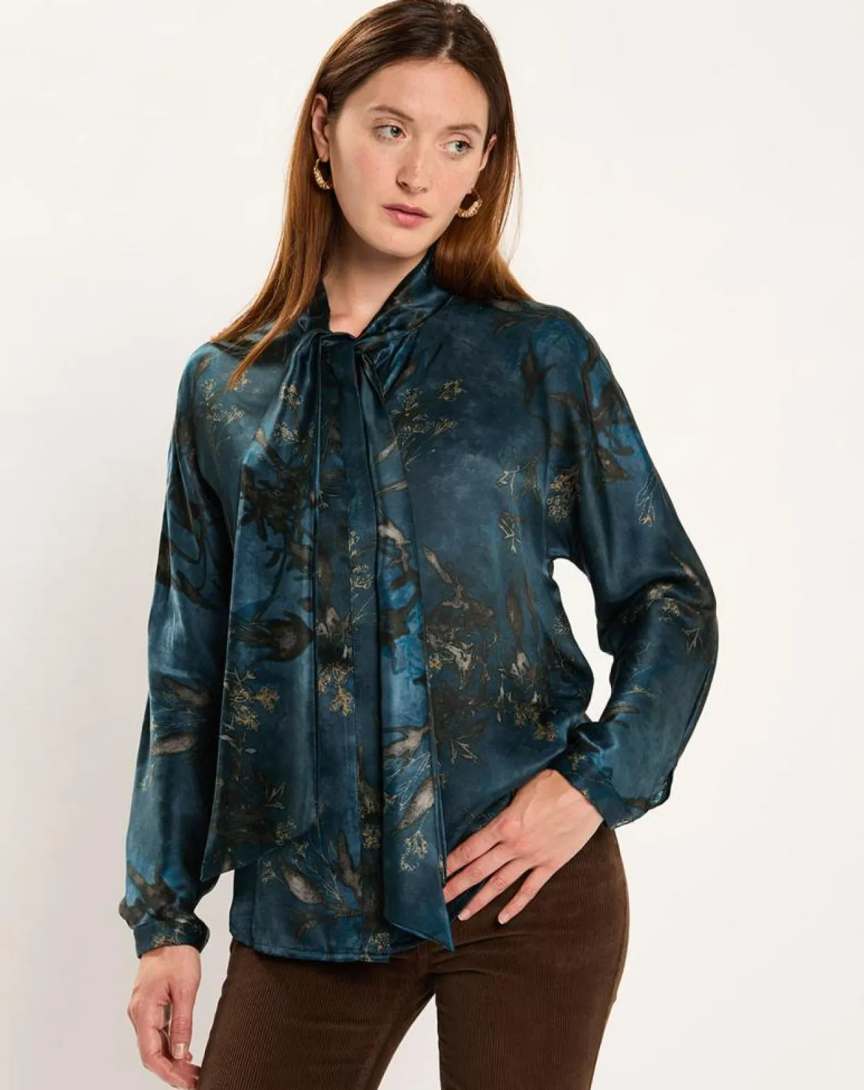 Femme Lauren Vidal Chemises^Chemise en Soie mélangée Moon kyoto