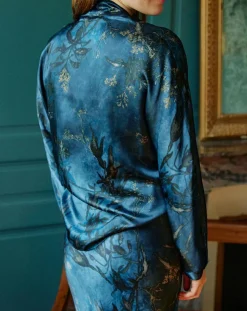 Femme Lauren Vidal Chemises^Chemise en Soie mélangée Moon kyoto