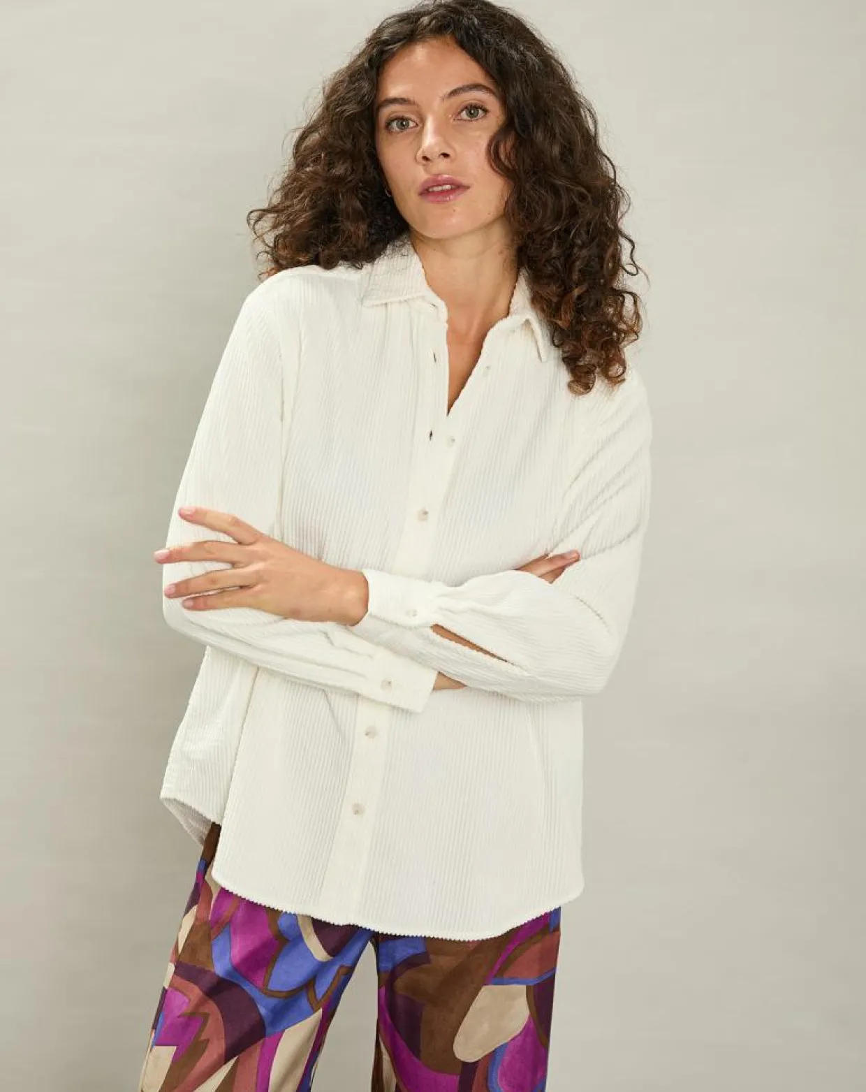 Chemise en Velours côtelé Cinéma milk-Hartford Clearance