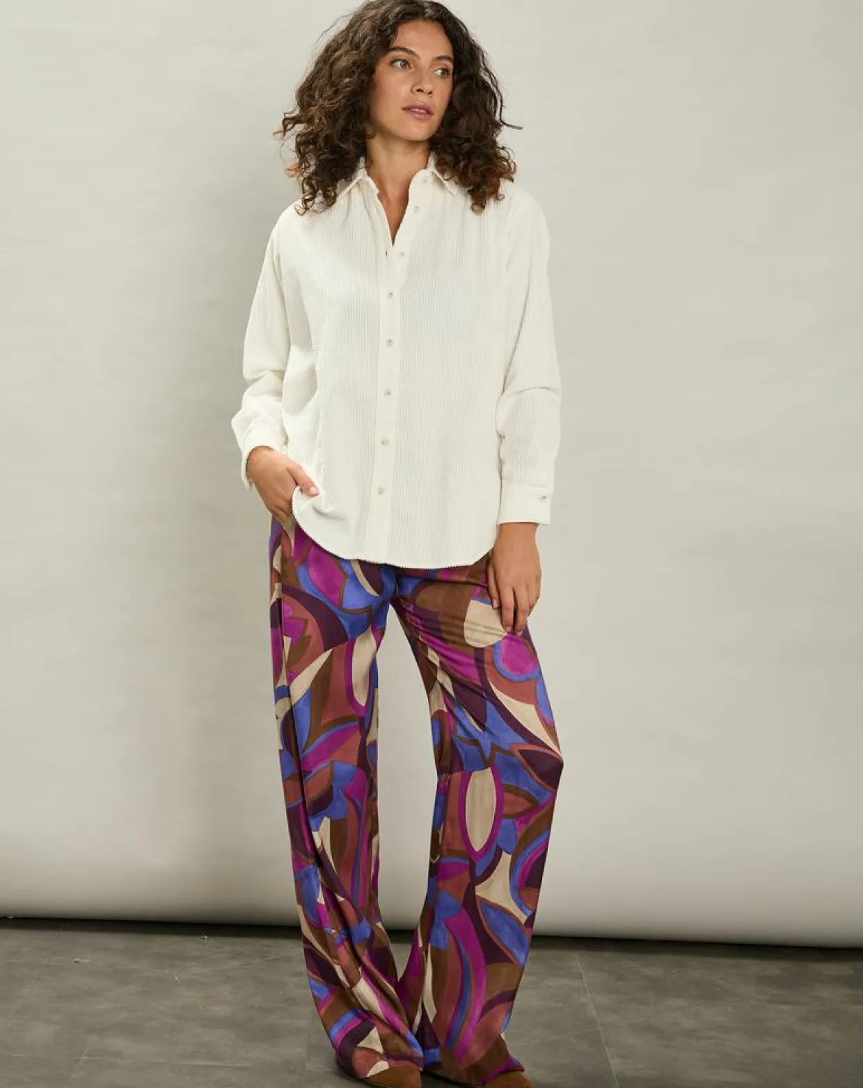 Chemise en Velours côtelé Cinéma milk-Hartford Clearance