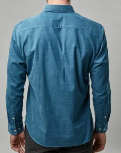 Chemise en Velours côtelé Milleraies bleue-Marc O'Polo Hot