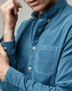 Chemise en Velours côtelé Milleraies bleue-Marc O'Polo Hot