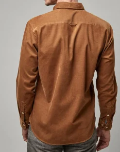 Homme Marc O'Polo Chemises^Chemise en Velours côtelé Milleraies marron