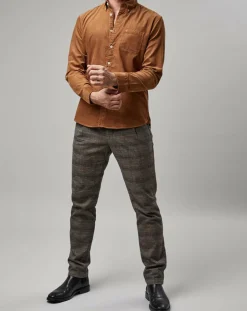 Homme Marc O'Polo Chemises^Chemise en Velours côtelé Milleraies marron