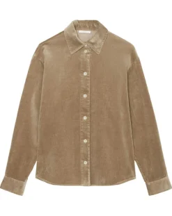 Femme Marc O'Polo Chemises^Chemise en Velours côtelé marron