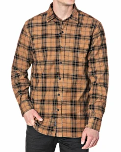 Homme Replay Chemises^Chemise en Velours Regular Fit Basic à carreaux marron/noir
