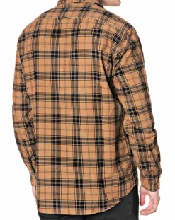 Homme Replay Chemises^Chemise en Velours Regular Fit Basic à carreaux marron/noir