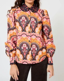 Femme Manoush Chemises^Chemise Fall Winter Mix imprimée rose/multicolore