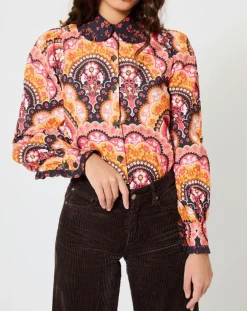 Femme Manoush Chemises^Chemise Fall Winter Mix imprimée rose/multicolore