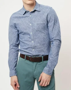 Chemise Flamme shaped fit bleue-Marc O'Polo Discount