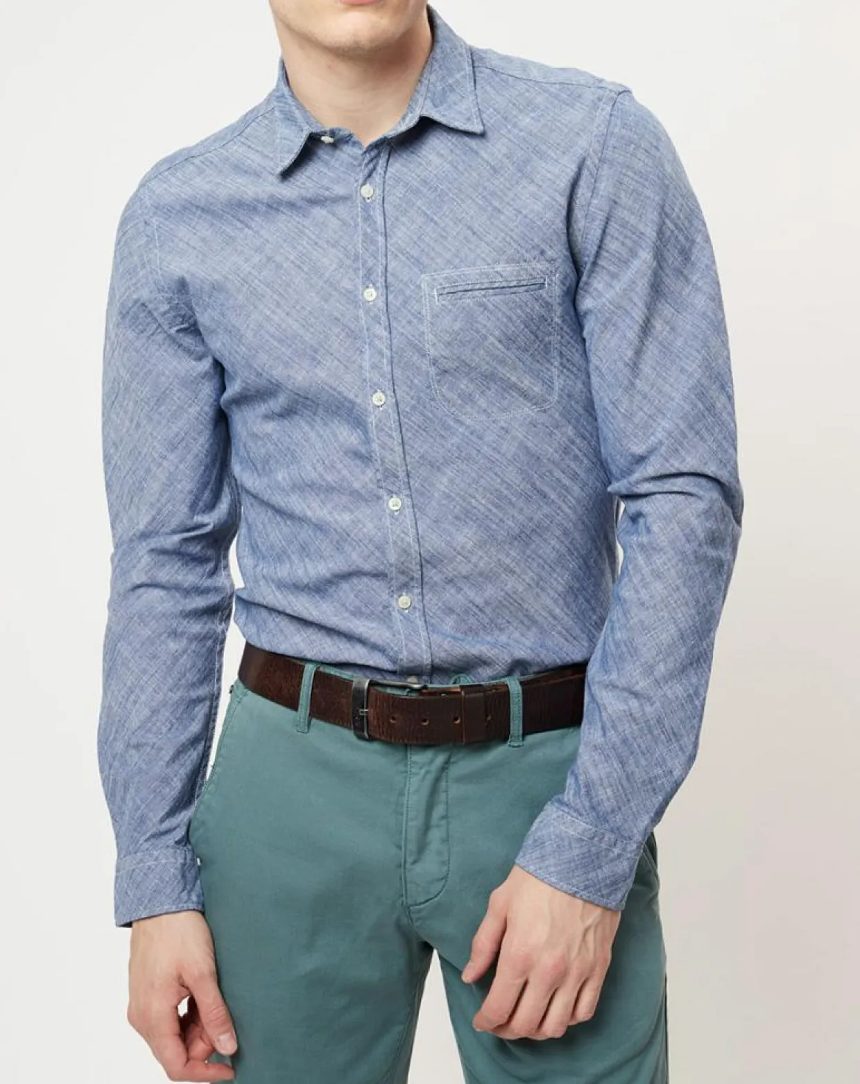 Chemise Flamme shaped fit bleue-Marc O'Polo Discount