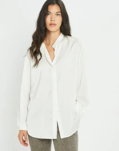 Chemise fluide satinée Jena écrue-Lauren Vidal