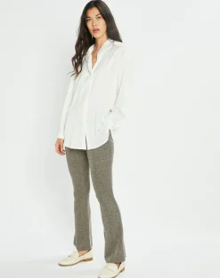 Chemise fluide satinée Jena écrue-Lauren Vidal