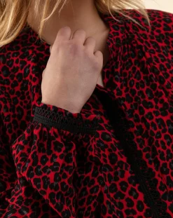 Femme Indies Chemises^Chemise Gael leo rouge