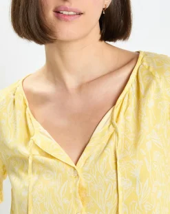 Chemise imprimé floral jaune-Marc O'Polo Best