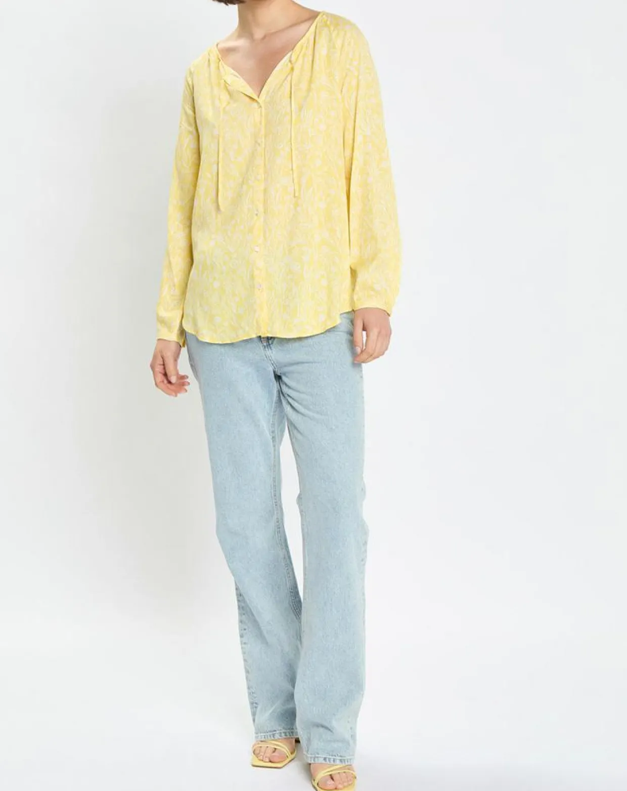 Chemise imprimé floral jaune-Marc O'Polo Best