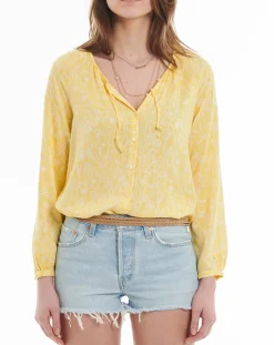 Chemise imprimé floral jaune-Marc O'Polo Best