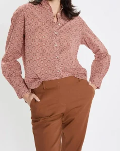 Femme Marc O'Polo Chemises^Chemise imprimée all-over rouge