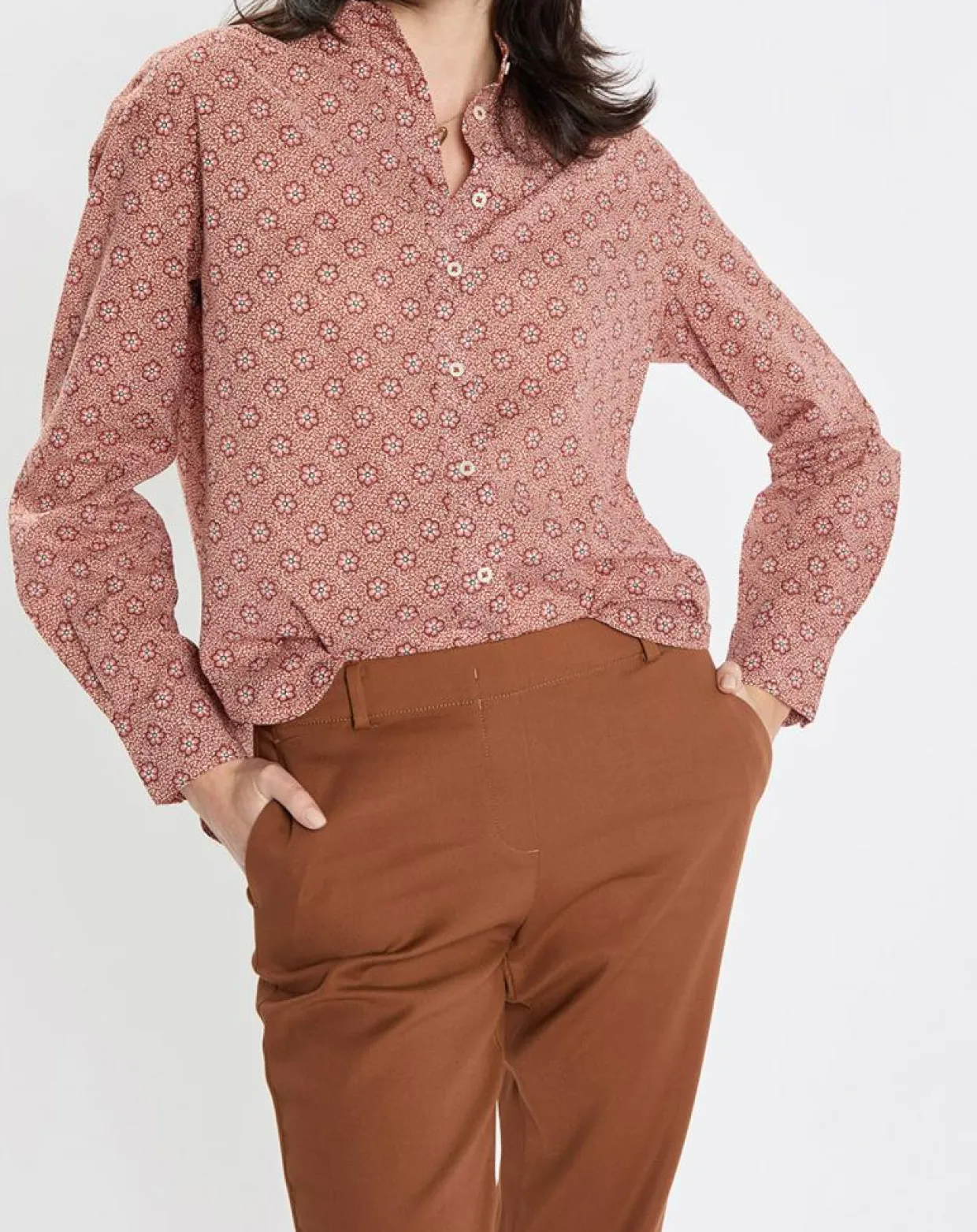 Femme Marc O'Polo Chemises^Chemise imprimée all-over rouge