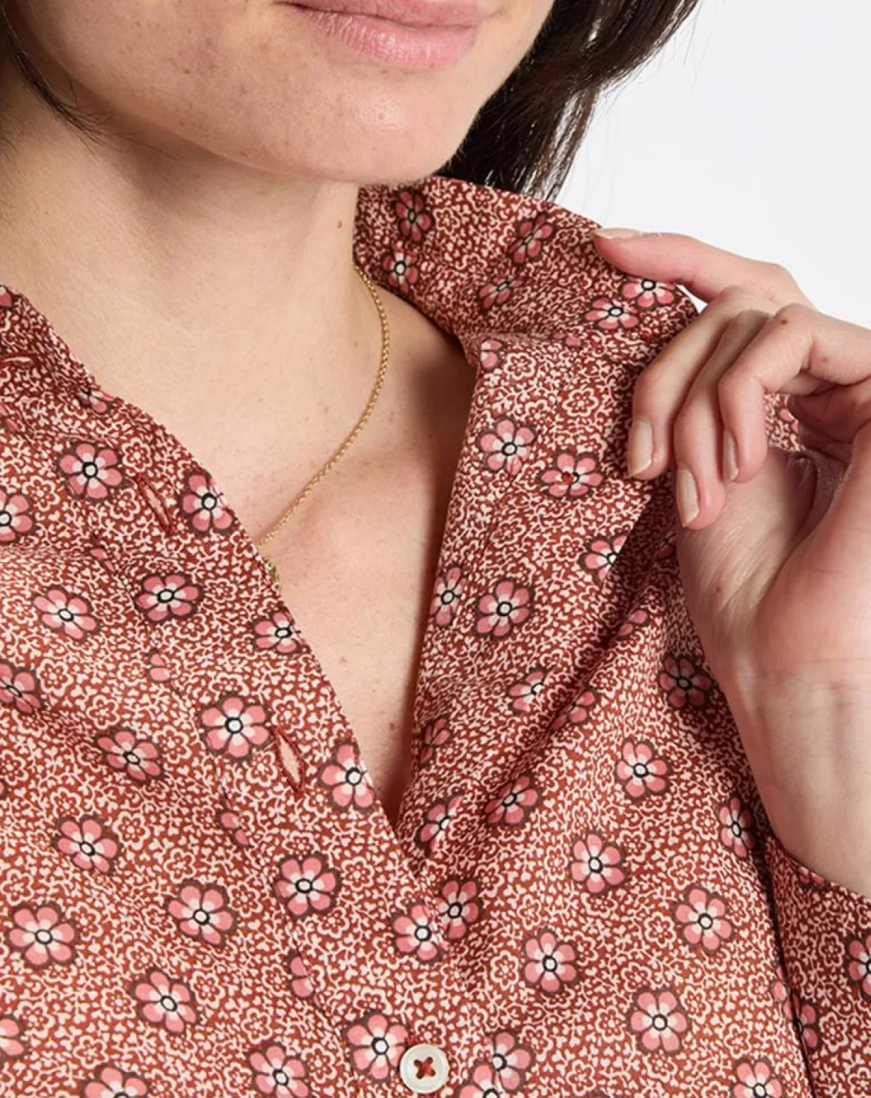 Femme Marc O'Polo Chemises^Chemise imprimée all-over rouge