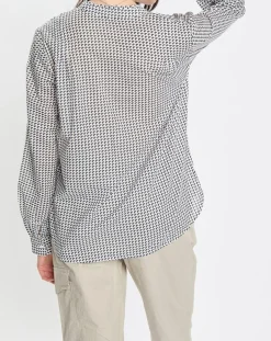 Femme Marc O'Polo Chemises^Chemise imprimée blanc/bleu