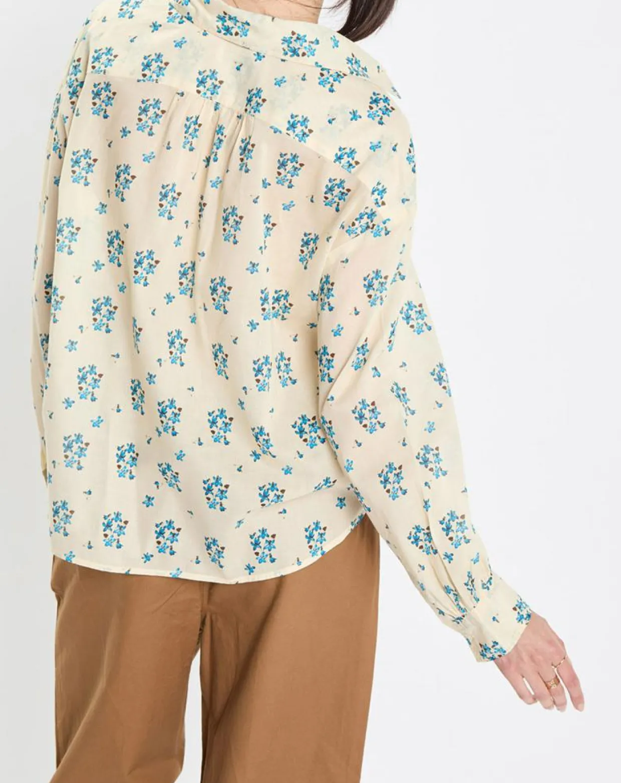 Femme Marc O'Polo Chemises^Chemise imprimée blanc/bleu
