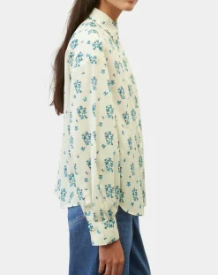 Femme Marc O'Polo Chemises^Chemise imprimée blanc/bleu