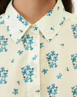 Femme Marc O'Polo Chemises^Chemise imprimée blanc/bleu